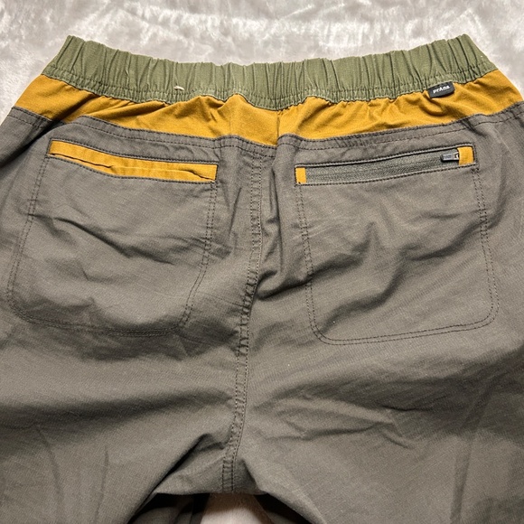 Prana Double Peak Jogger Pants Womens 10 Gray Green Cargo Hiking Stretch Organic - Picture 10 of 13
